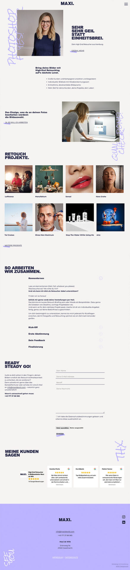 webdesign maxidewitt startseite wordpress